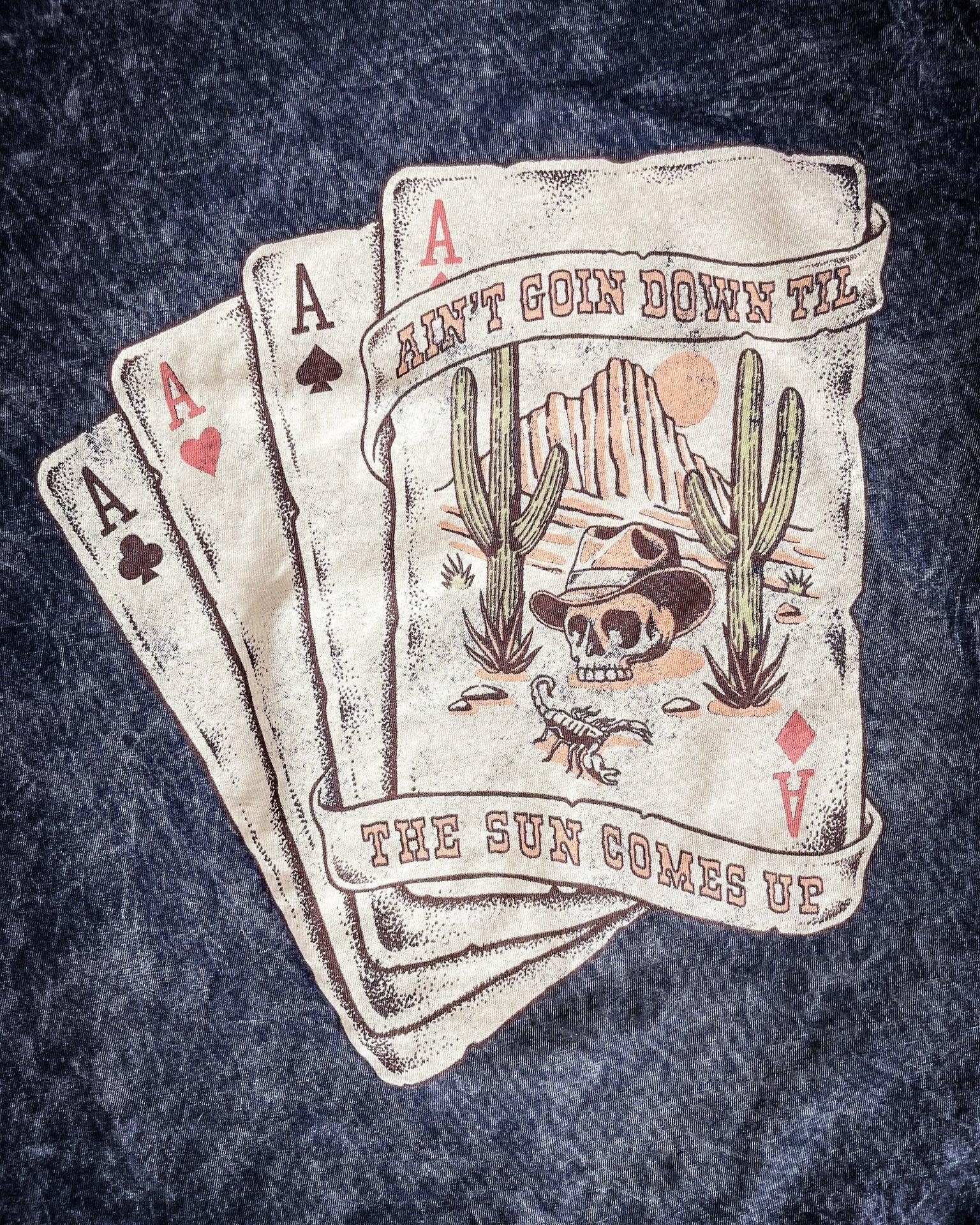 Ain't Going Down Till Graphic Tee - Black - Image 3