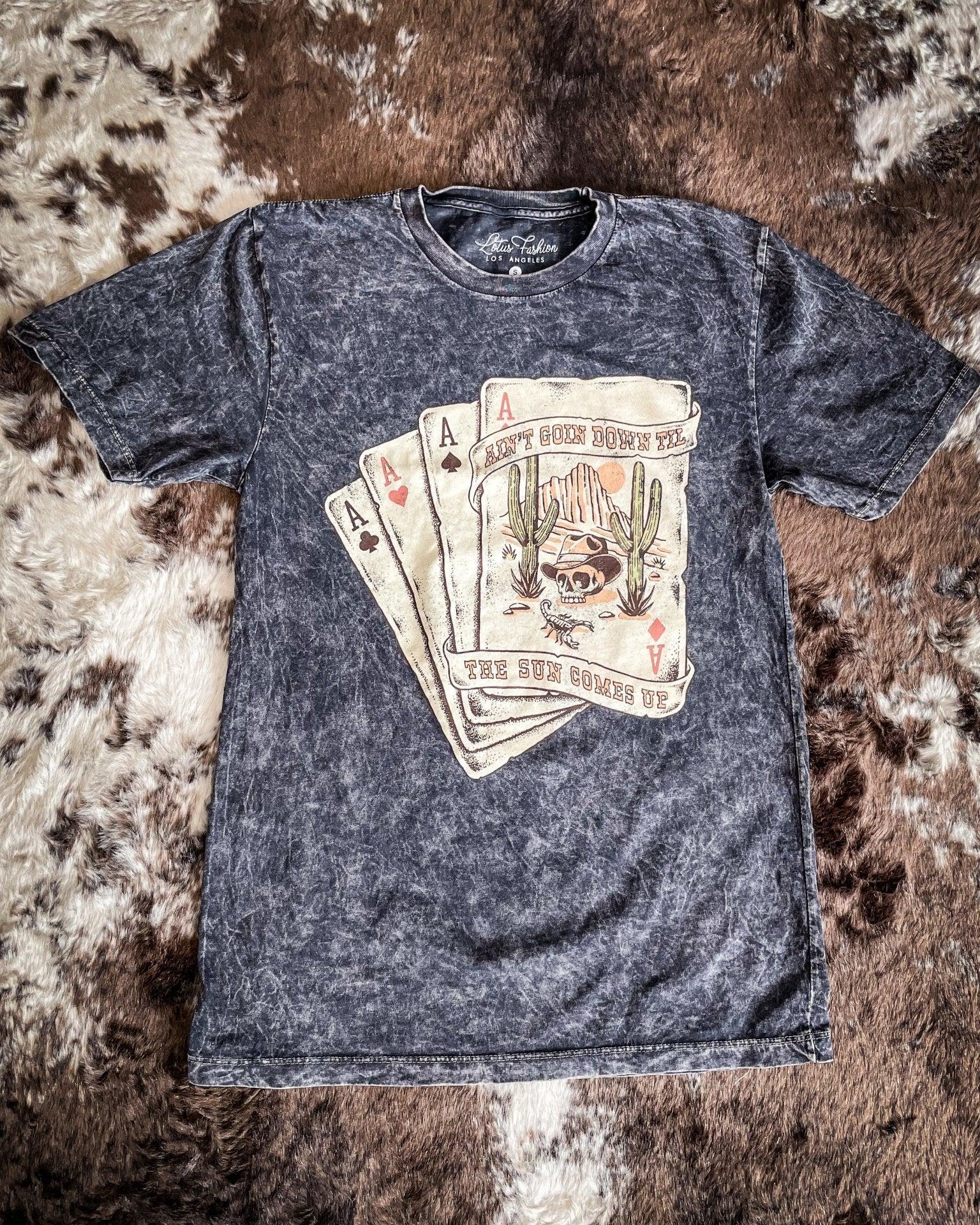 Ain't Going Down Till Graphic Tee - Black - Image 6
