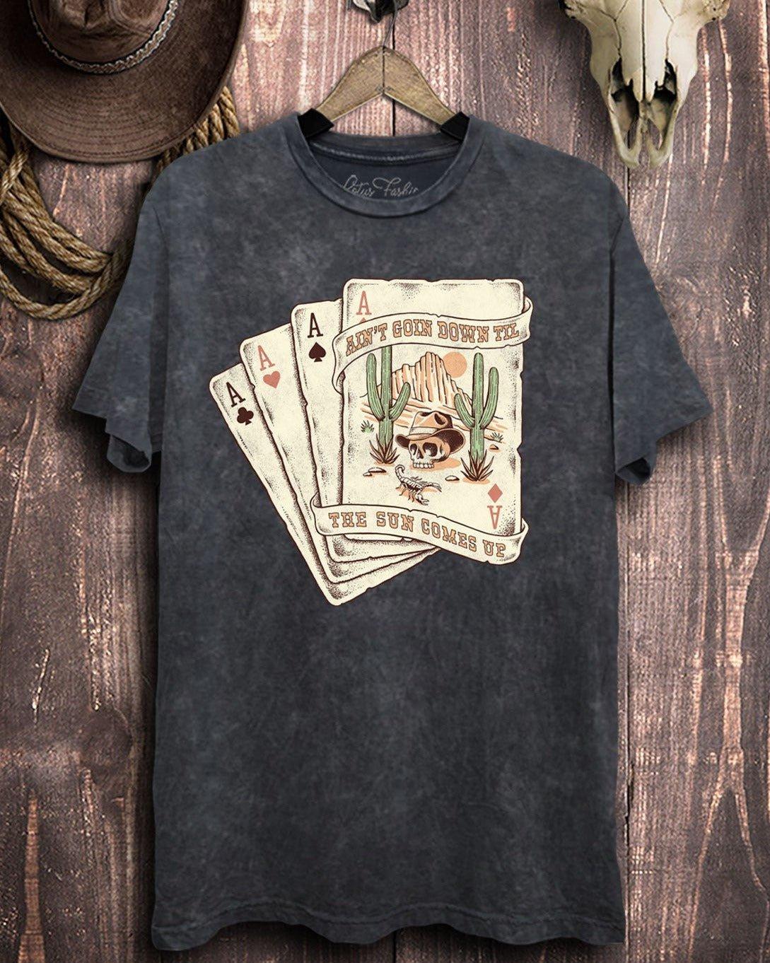 Ain't Going Down Till Graphic Tee - Black - Image 8