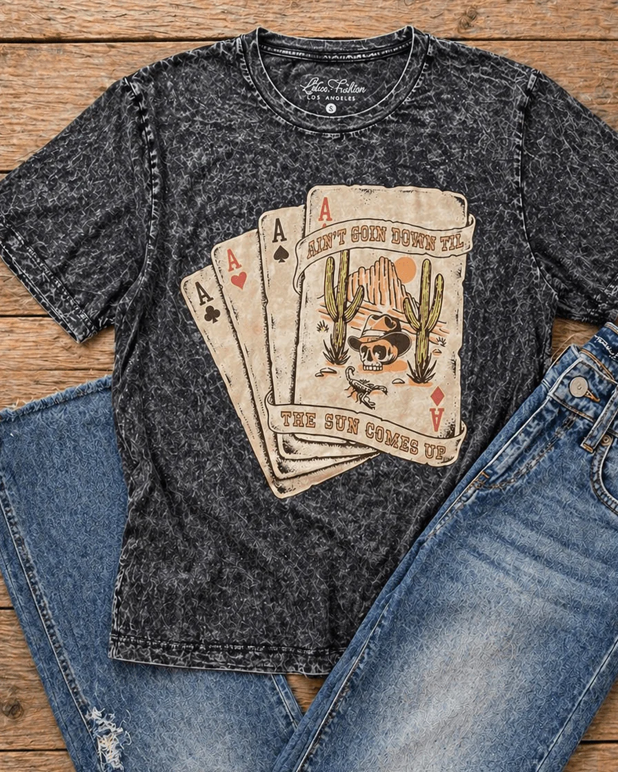 Ain't Going Down Till Graphic Tee - Black - Image 9