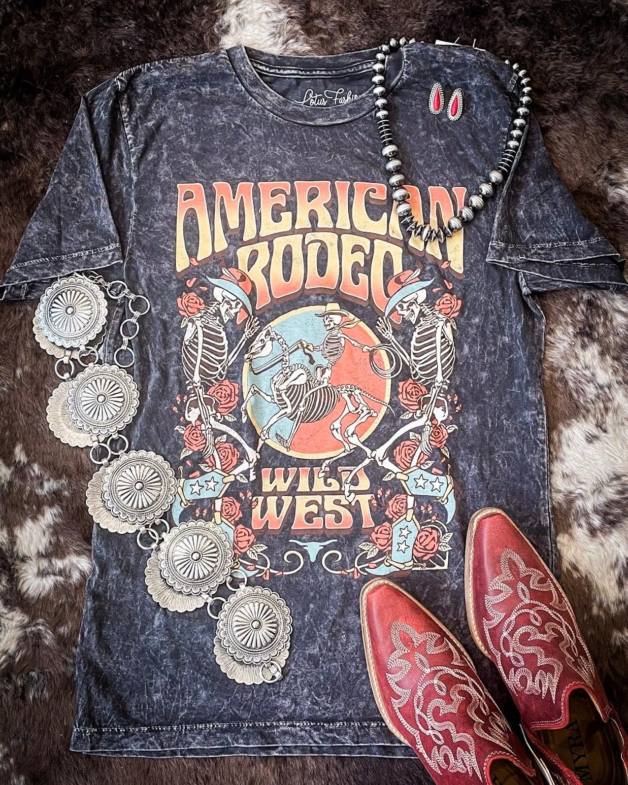 American Rodeo Graphic Tee - Black - Image 5