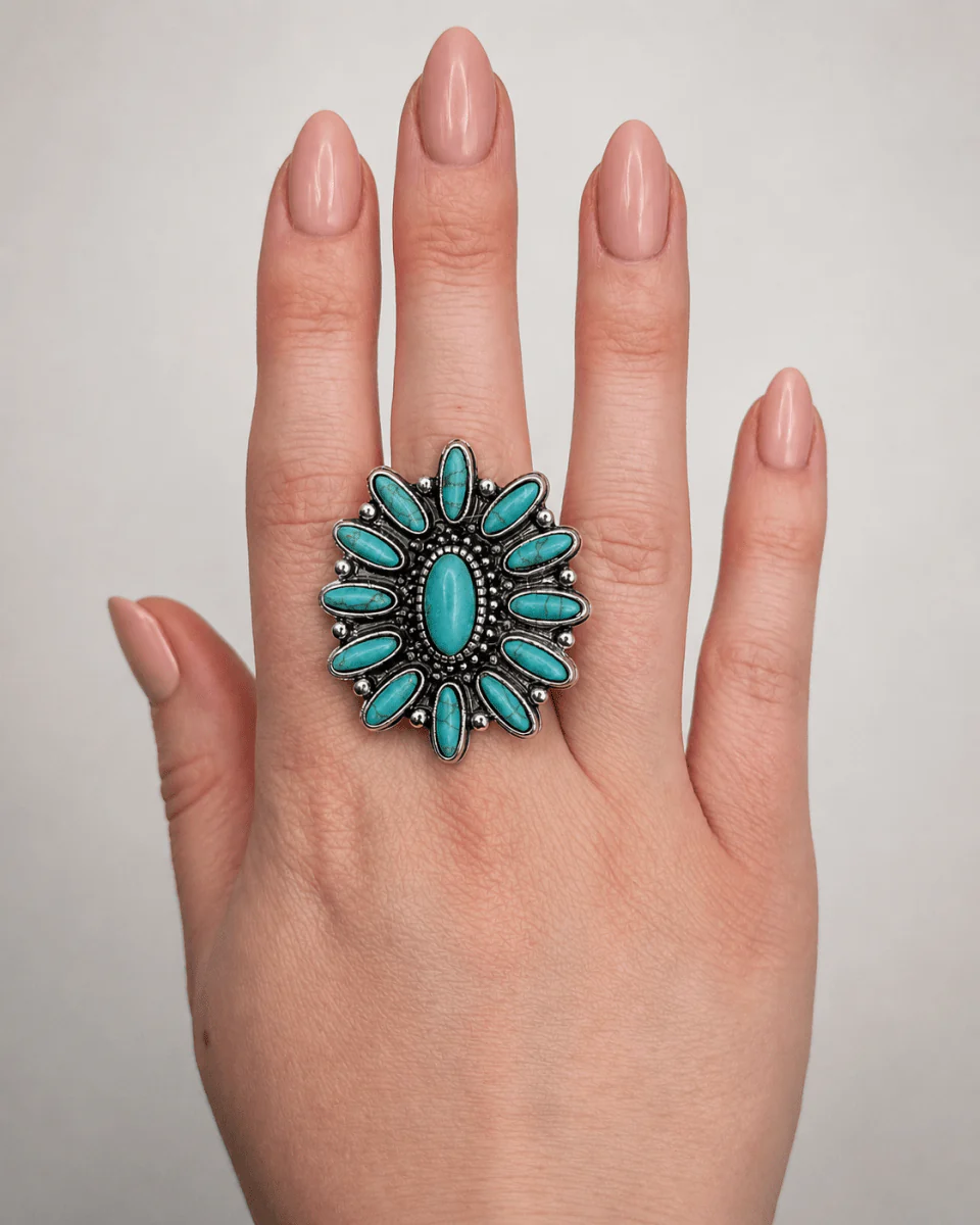 Avery Concho Stone Ring - Image 6