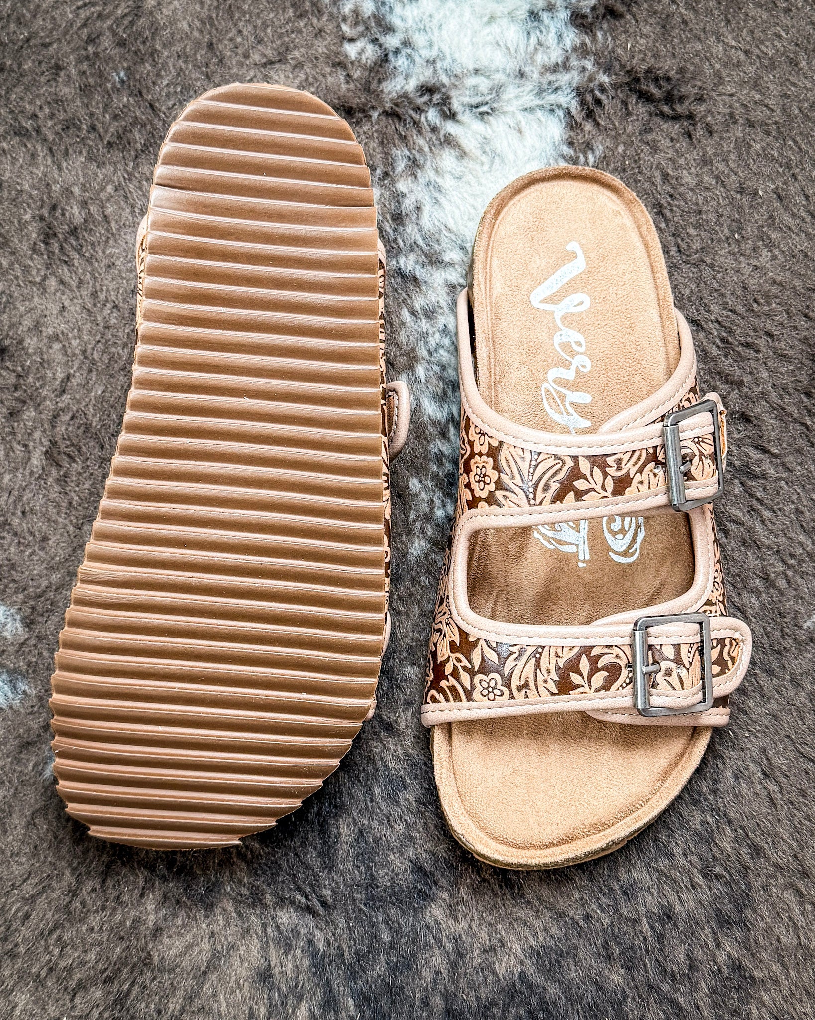 Berry Sandal in Light Tan by Very G - Image 6