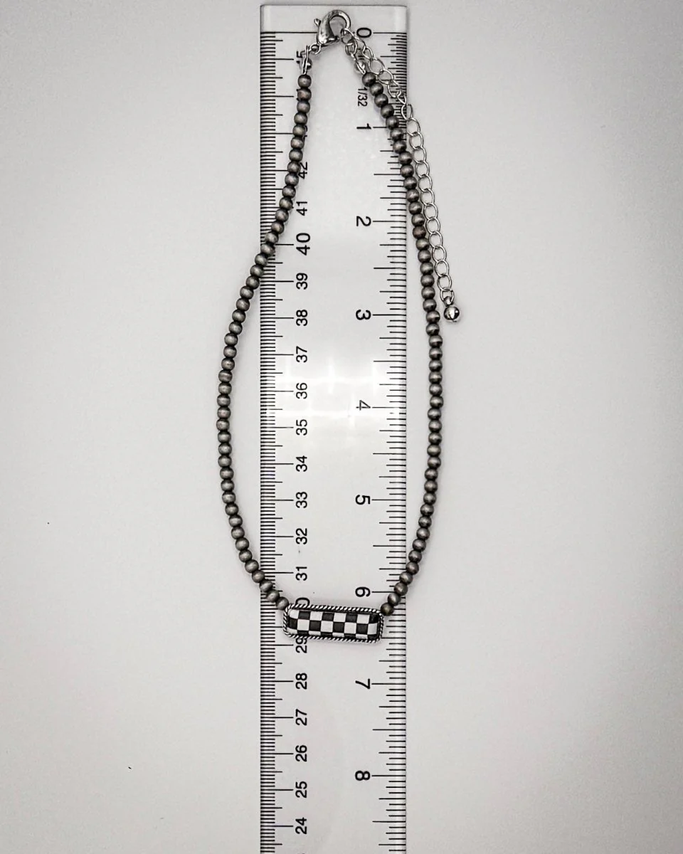Blackjack Row Beaded Necklace - Image 5