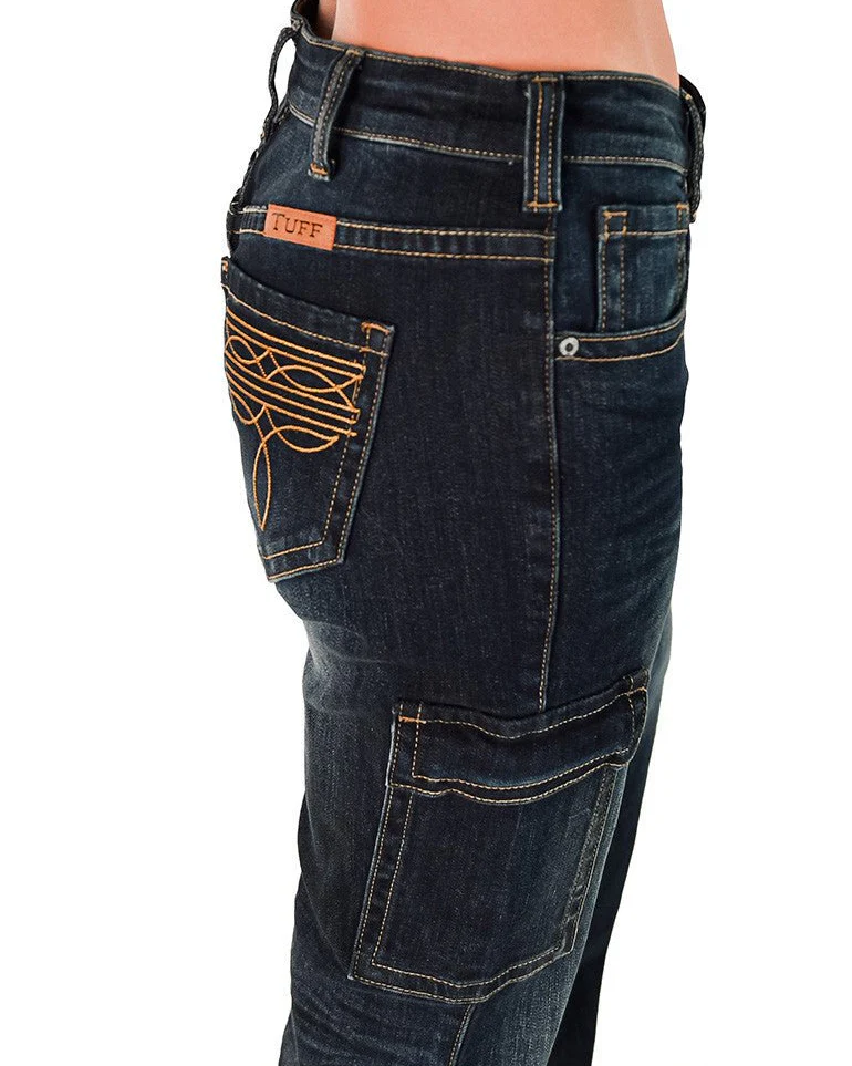 Boot Stitch Cargo Bootcut Jeans by Cowgirl Tuff - Image 7