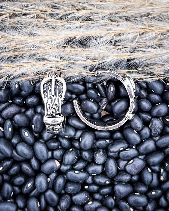 Bronc Belt Hoop Fashion Earrings - Image 2