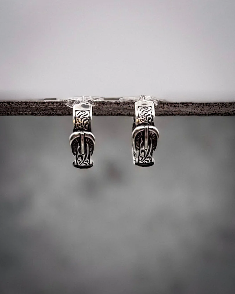 Bronc Belt Hoop Fashion Earrings - Image 3