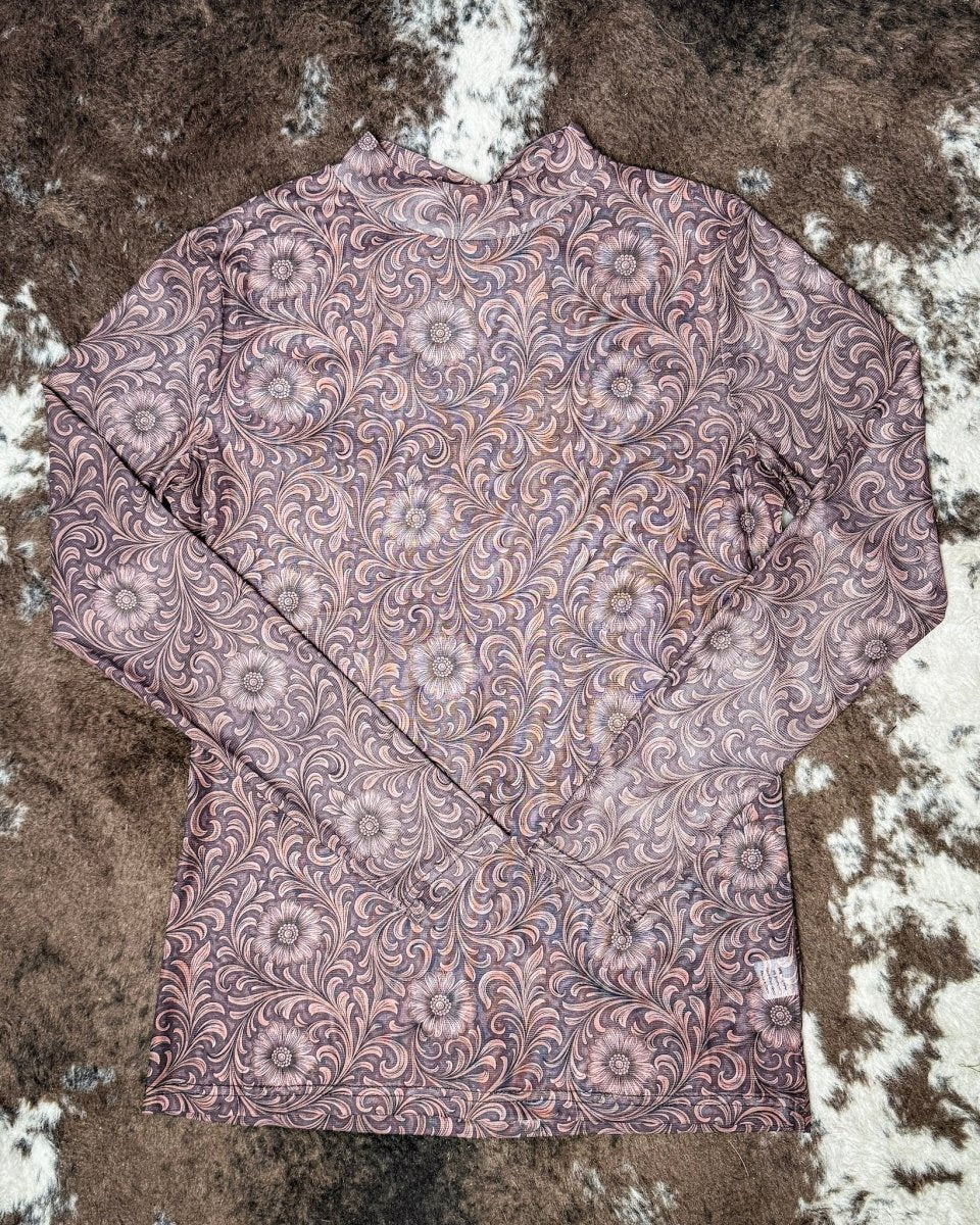 Bronzed Bloom Mesh Top by Sterling Kreek - Image 6