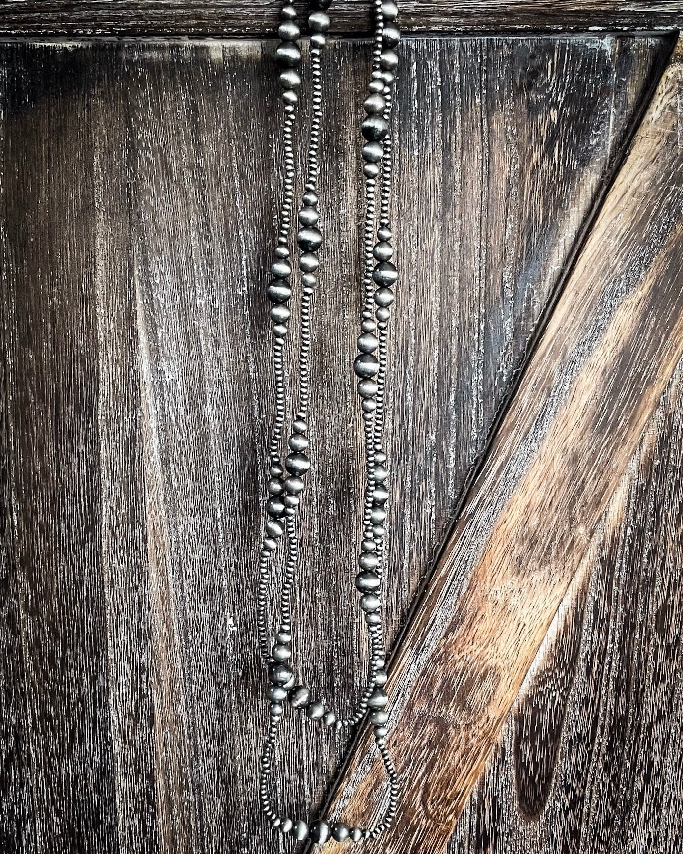 Bunk Navajo Style Pearl Layer Fashion Necklace - Image 3