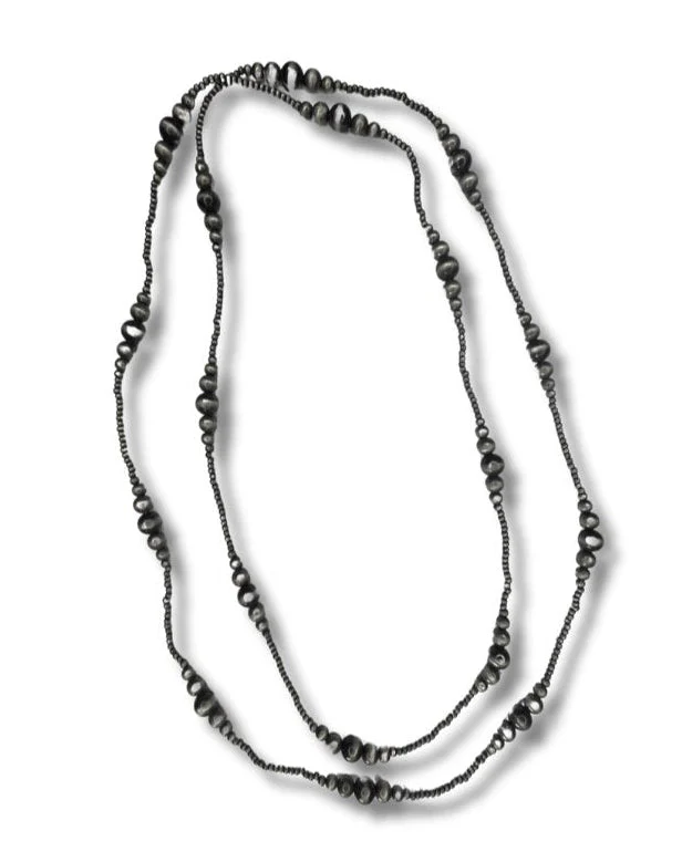 Bunk Navajo Style Pearl Layer Fashion Necklace - Image 6