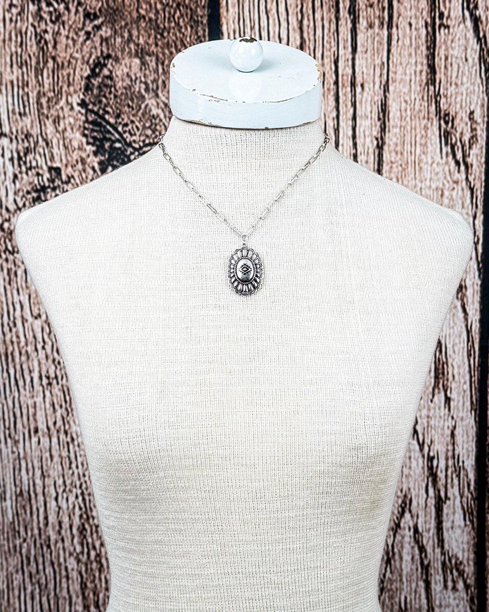 Calder Concho Pendant Necklace - Image 3