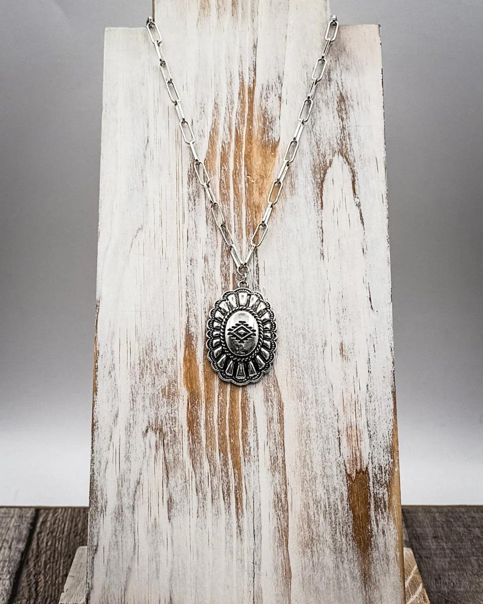 Calder Concho Pendant Necklace - Image 5