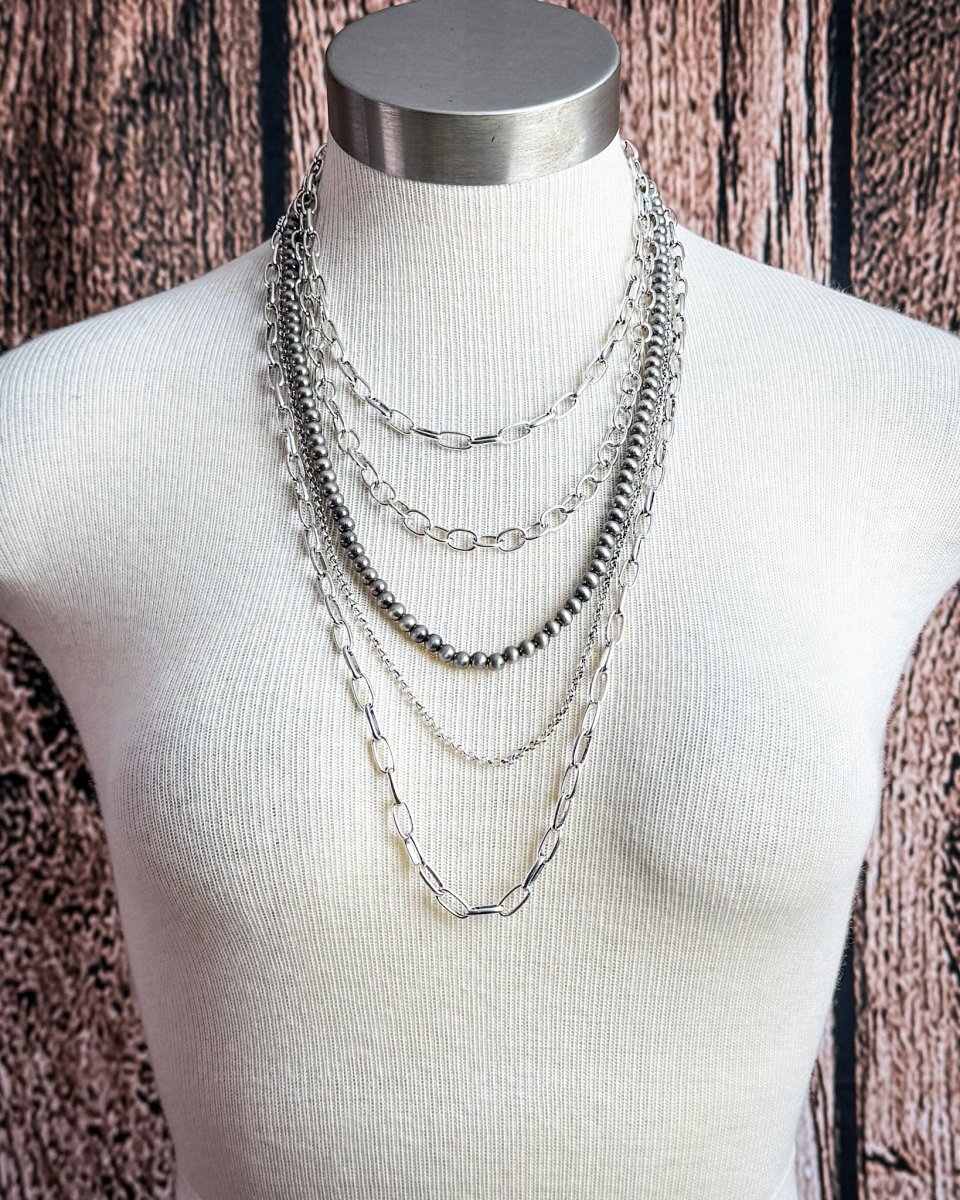 Calder Five Strand Chain Necklace Set - Image 2