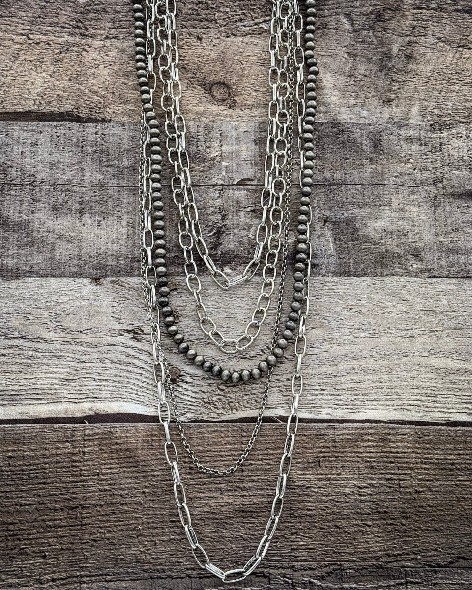 Calder Five Strand Chain Necklace Set - Image 4