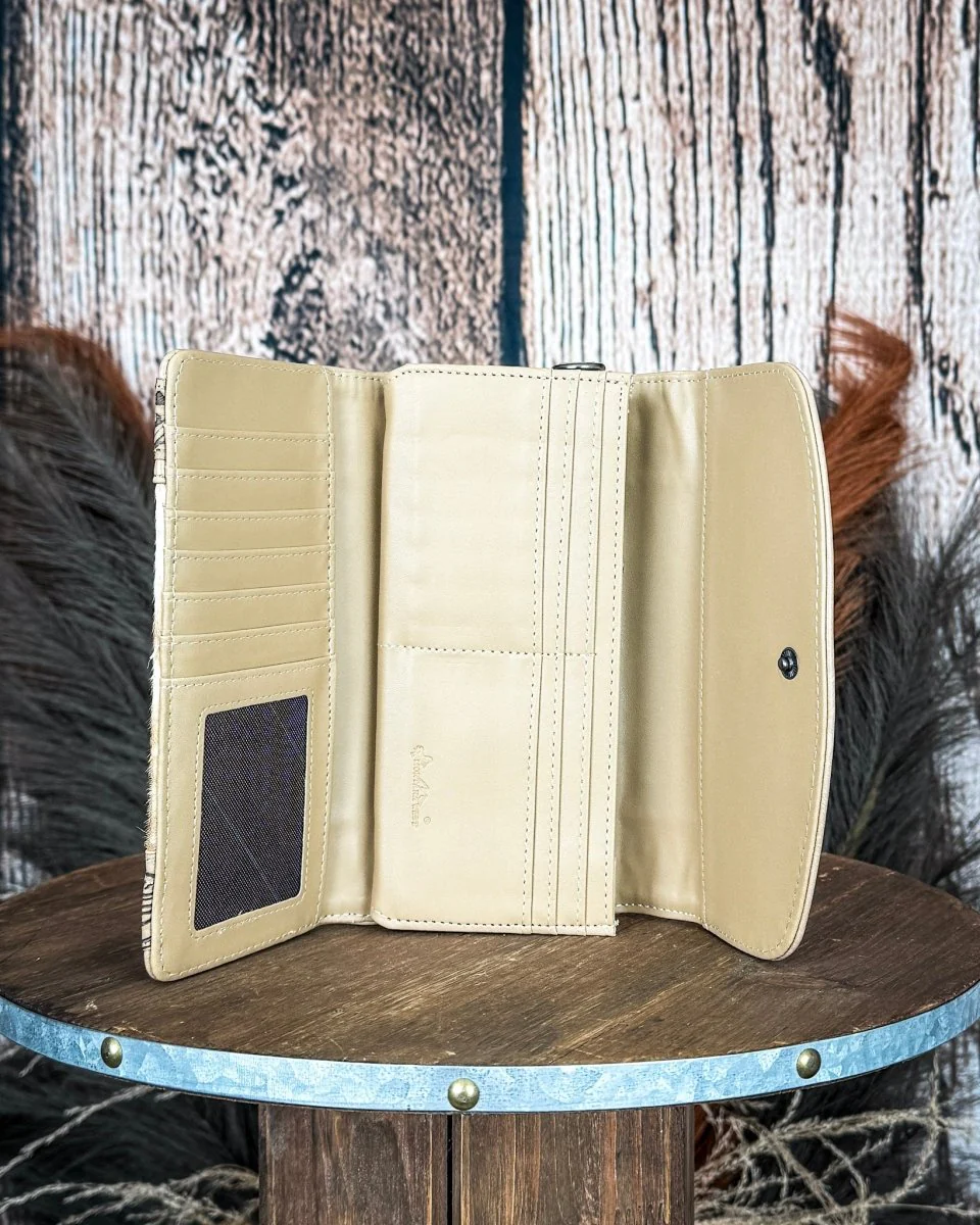 Canyon Ridge Hide Wristlet Wallet in Tan by Montana West - Image 5
