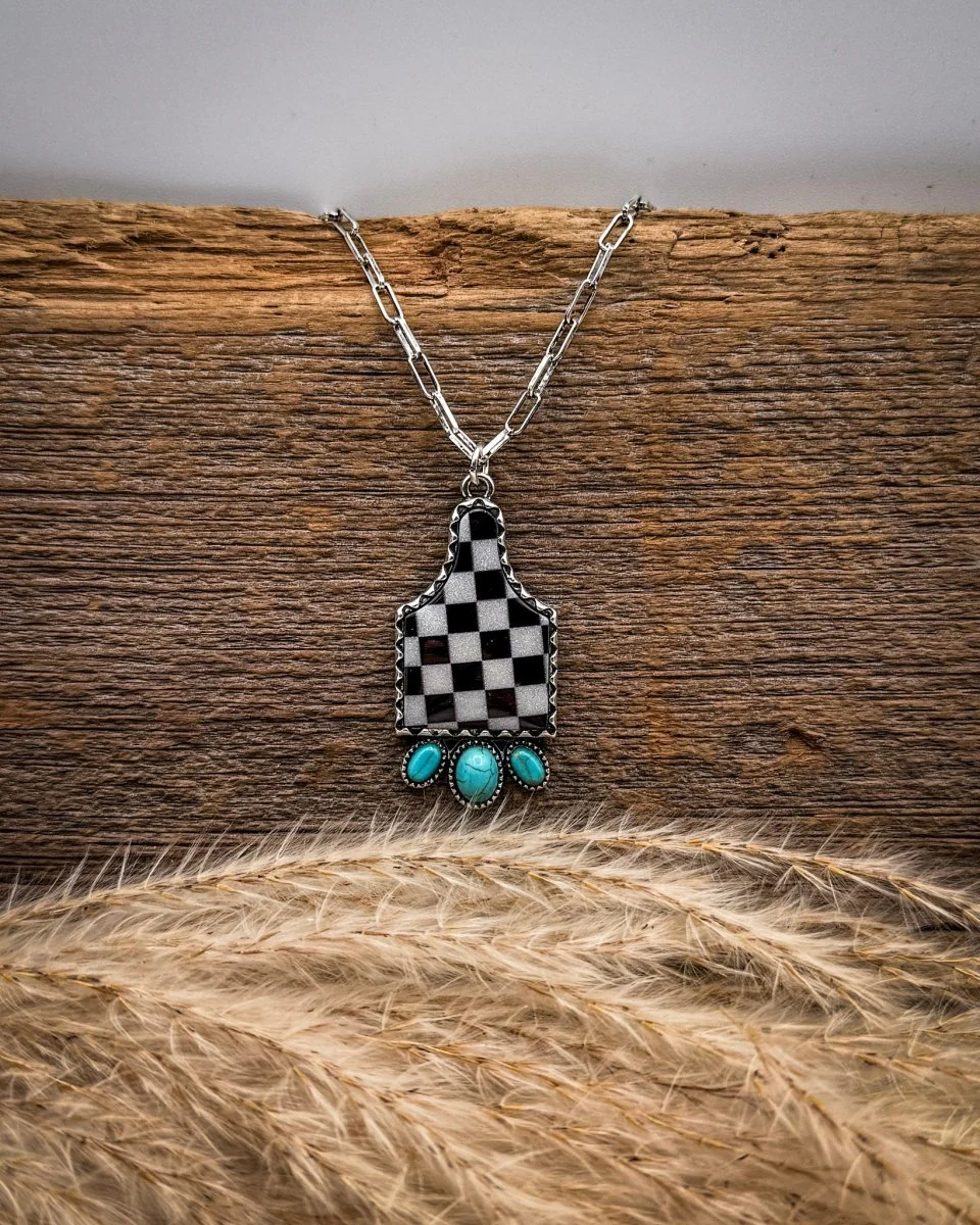 Checkmate Tag Necklace