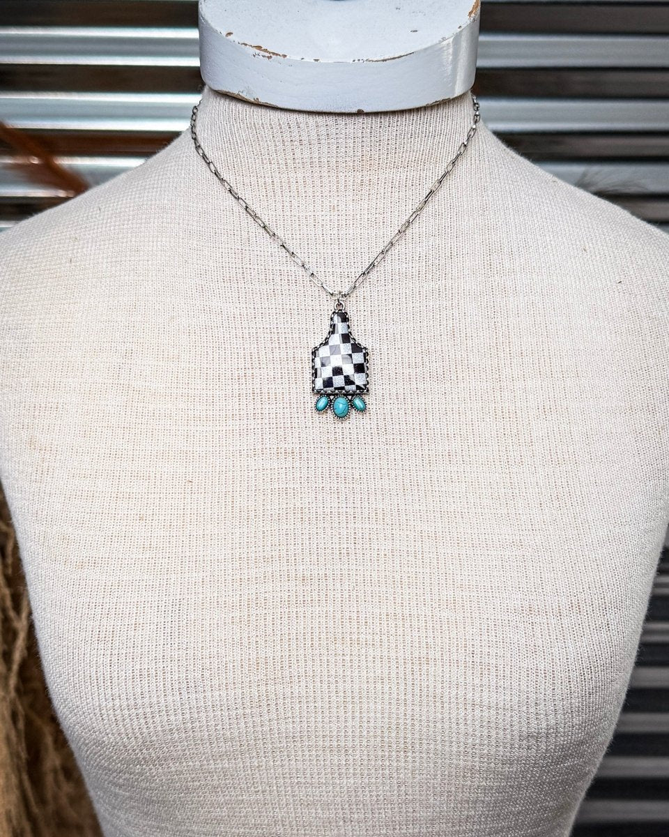 Checkmate Tag Necklace - Image 2