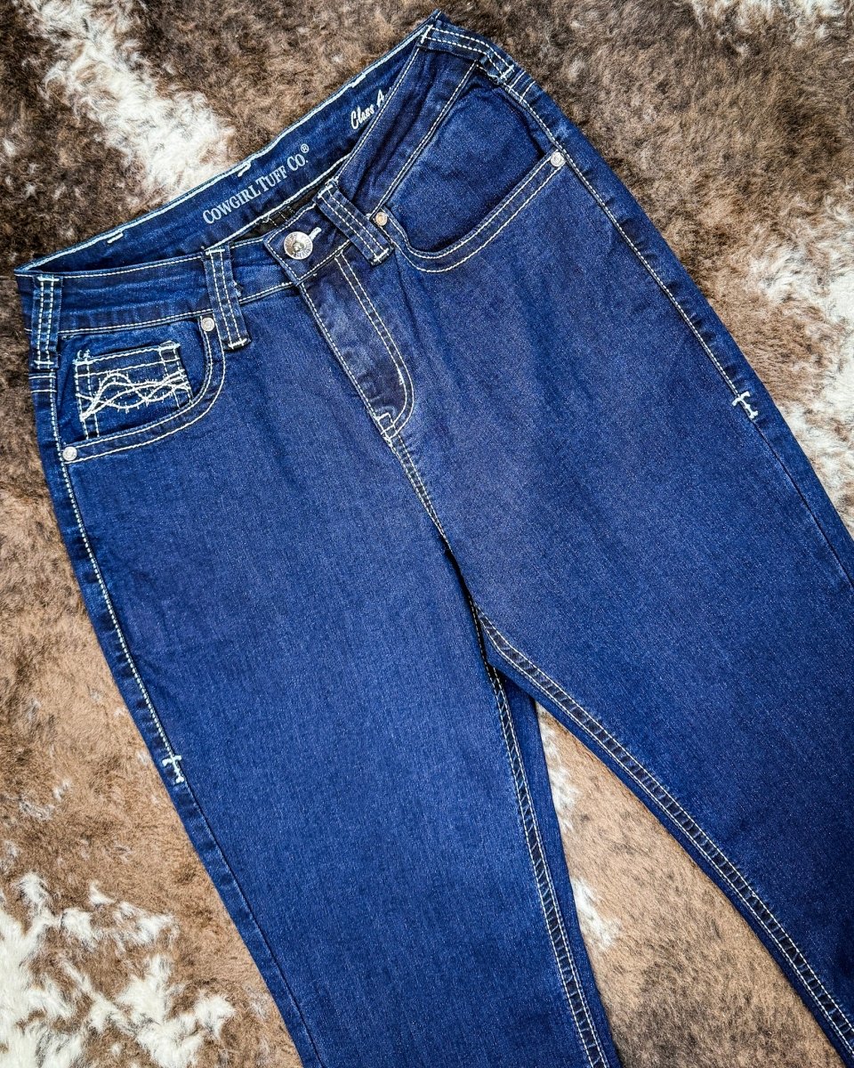 Class Act in Silver Bootcut Jeans by Cowgirl Tuff - Image 3