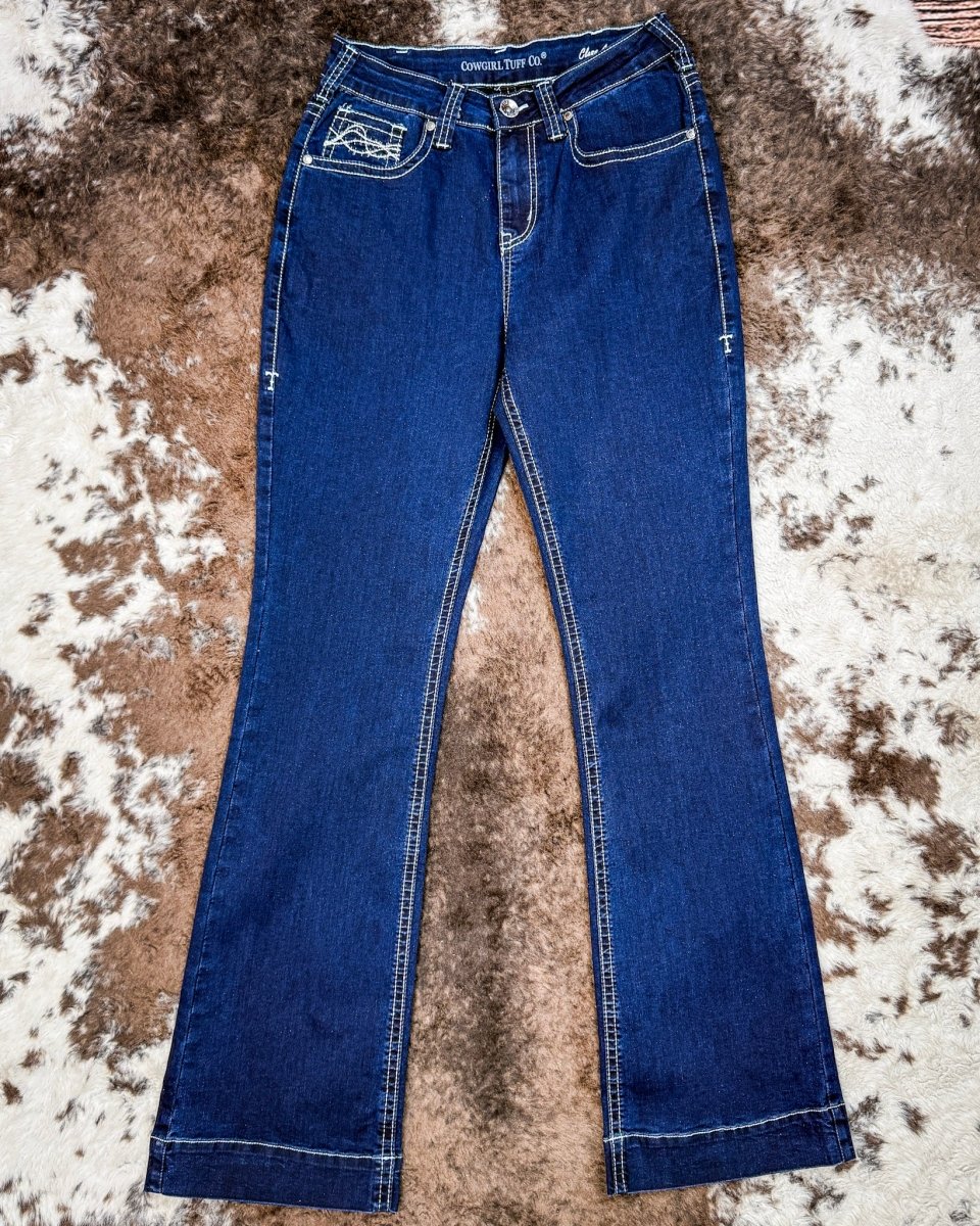 Class Act in Silver Bootcut Jeans by Cowgirl Tuff - Image 4