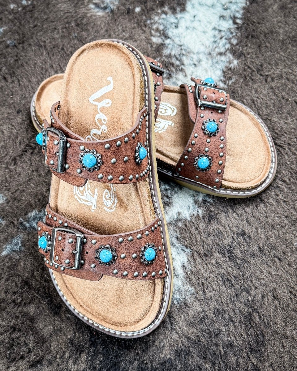Connie Concho Sandal in Tan by Very G - Image 3