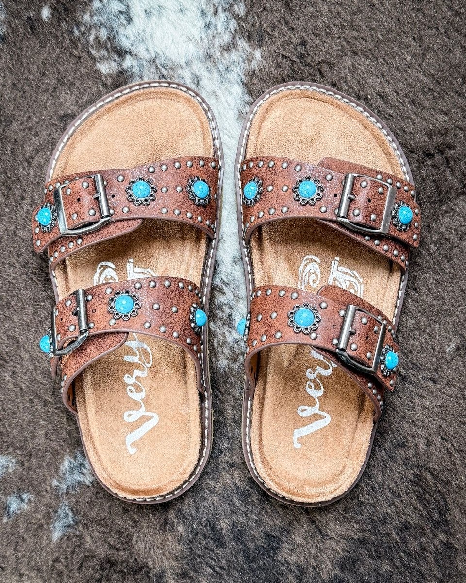 Connie Concho Sandal in Tan by Very G - Image 5