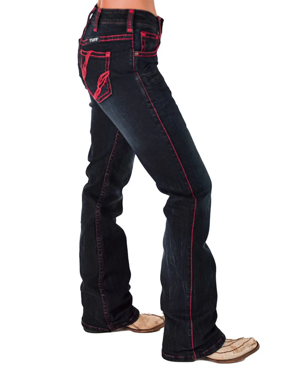 Ruby Natural Waist Bootcut Jeans by Cowgirl Tuff - Image 10