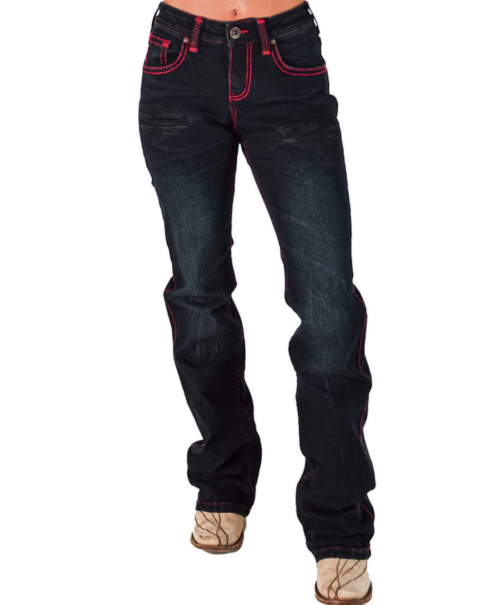 Ruby Natural Waist Bootcut Jeans by Cowgirl Tuff - Image 11