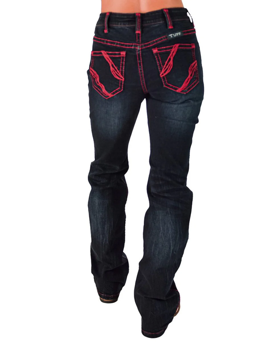 Ruby Natural Waist Bootcut Jeans by Cowgirl Tuff - Image 12