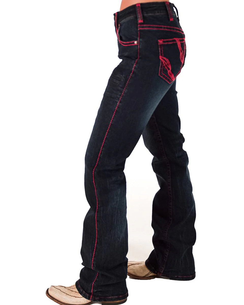 Ruby Natural Waist Bootcut Jeans by Cowgirl Tuff - Image 13