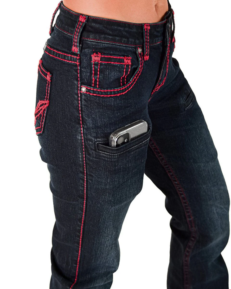 Ruby Natural Waist Bootcut Jeans by Cowgirl Tuff - Image 14