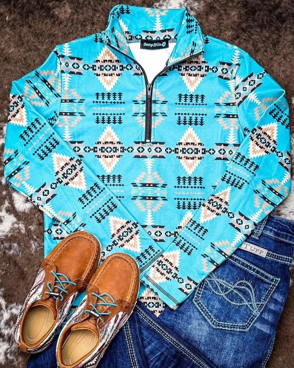 Cowgirl Tuff Turquoise Hurricane Bootcut Jeans - Image 14