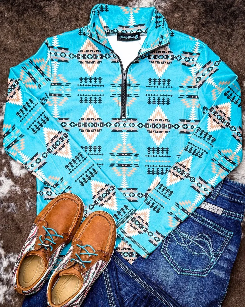 Cowgirl Tuff Turquoise Hurricane Trouser Jeans - Image 11