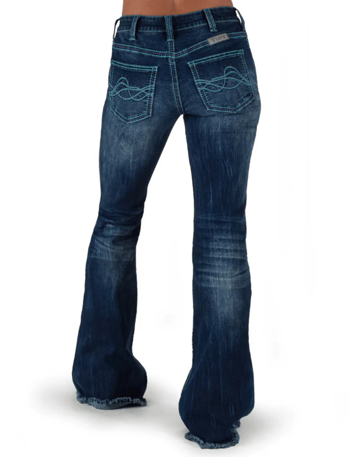 Cowgirl Tuff Turquoise Hurricane Trouser Jeans - Image 7