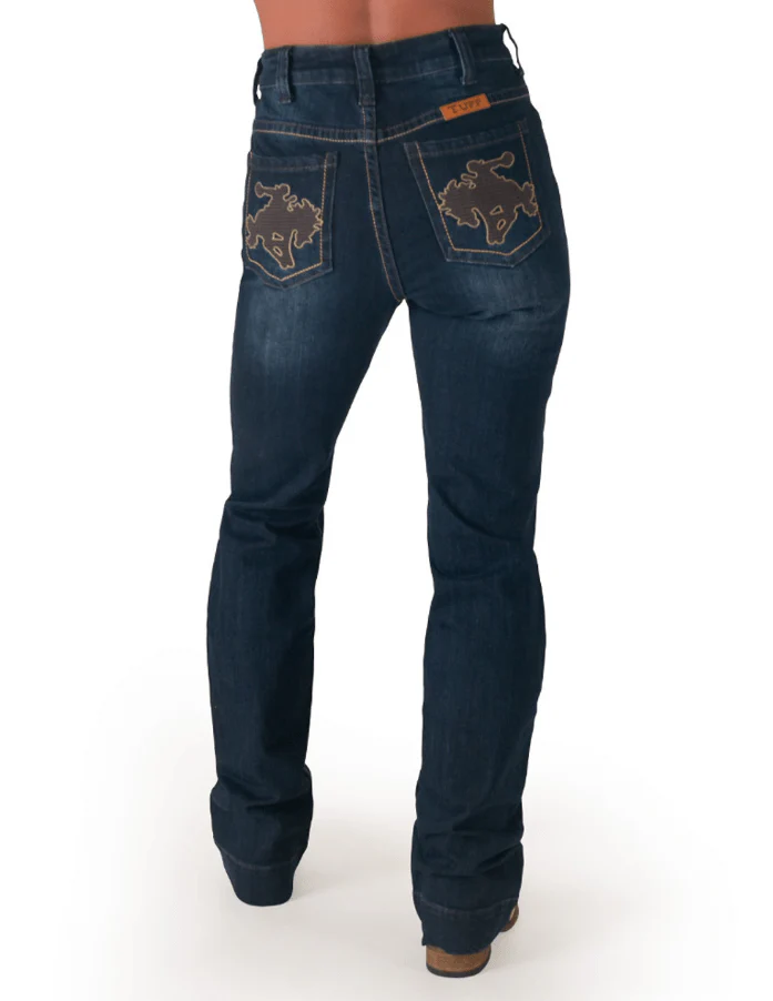 Cowgirl Tuff Wild & Wooly Relaxed Bootcut Jeans - Image 9
