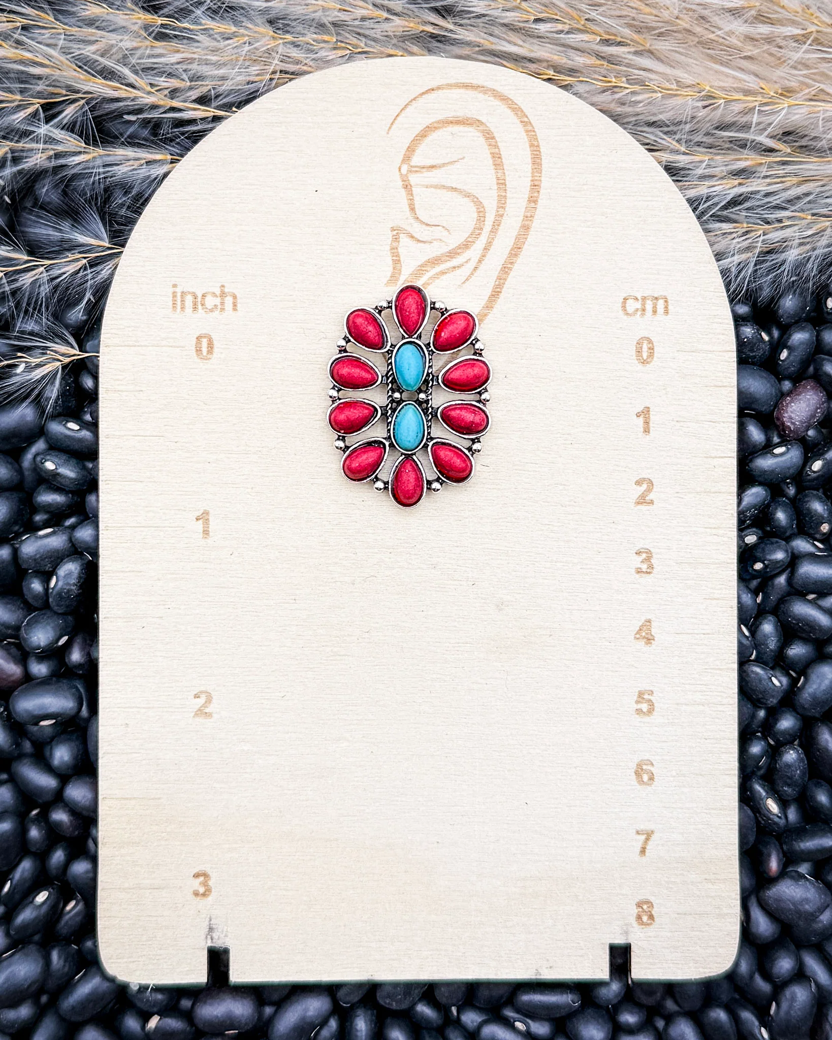 Crimson Vista Stud Earrings - Image 5