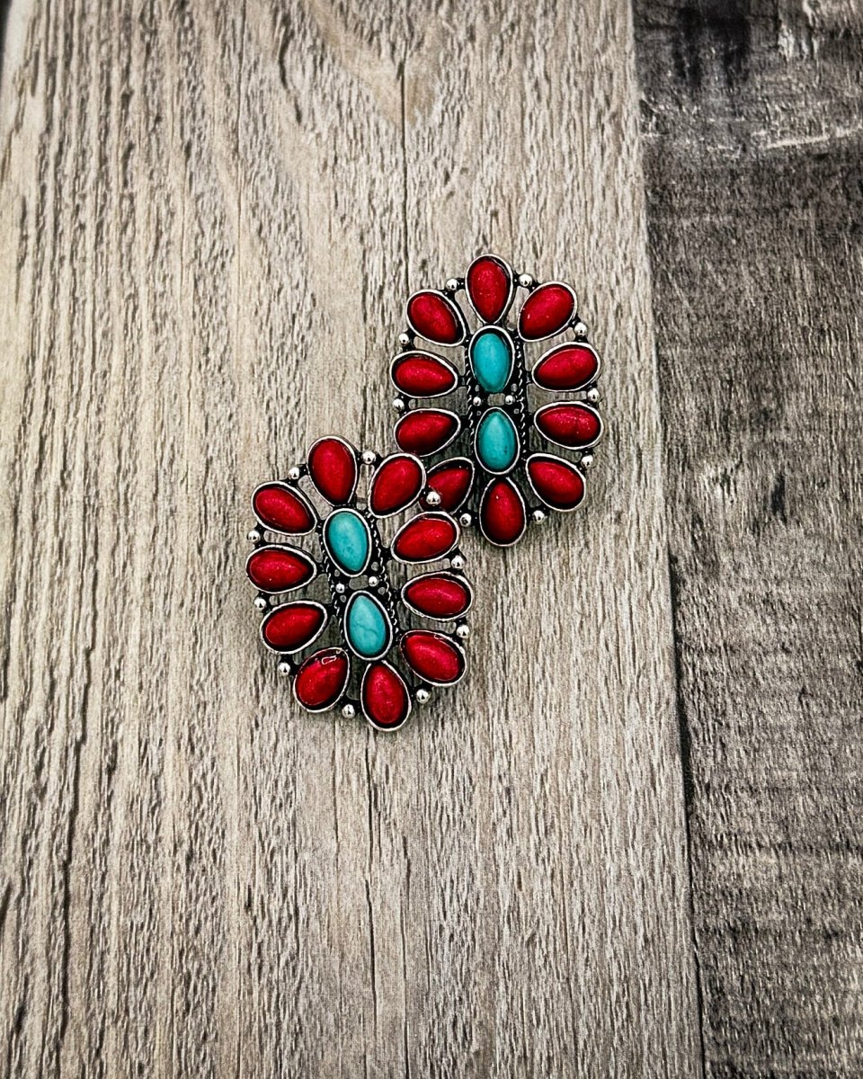 Crimson Vista Stud Earrings - Image 6