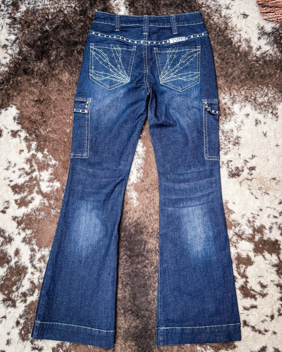 Crystal Rocks Natural Waist Trouser Jeans by Cowgirl Tuff - Image 3