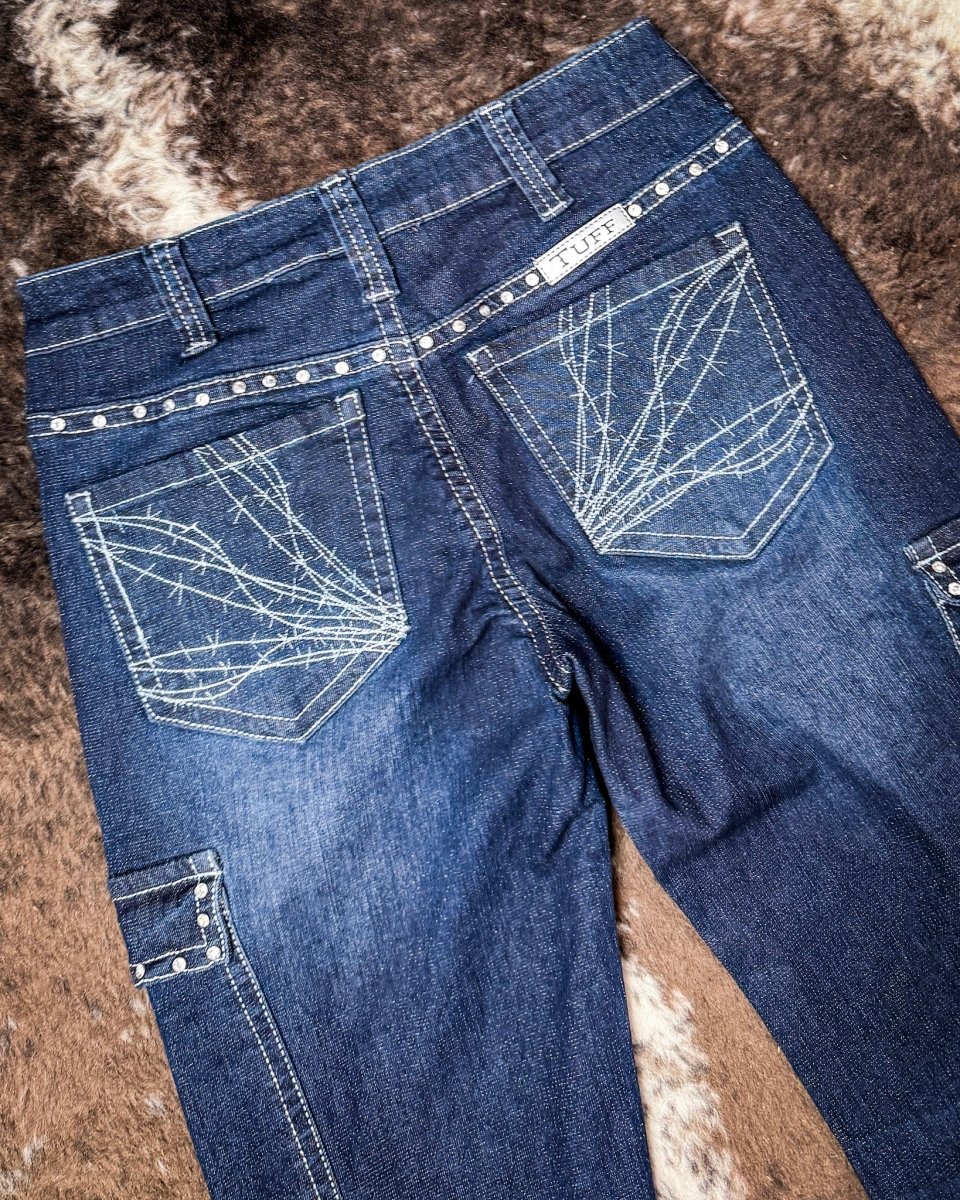 Crystal Rocks Natural Waist Trouser Jeans by Cowgirl Tuff - Image 5