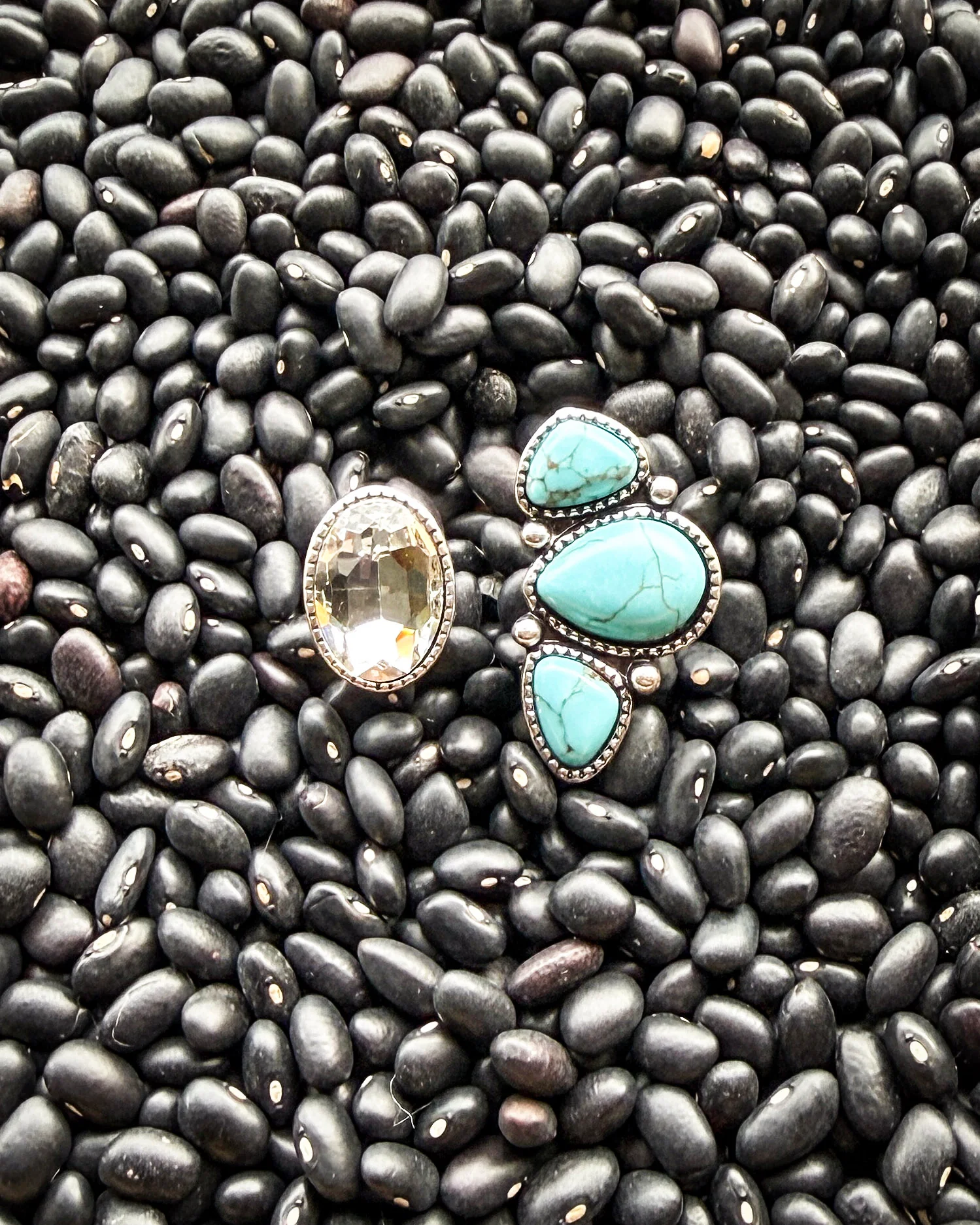 Darcy Dual Stone Cuff Ring - Image 7