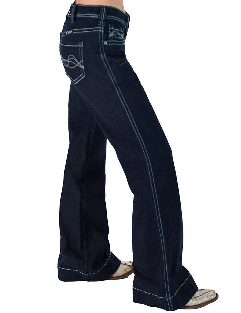 Dark Breathe Trouser Jeans by Cowgirl Tuff - Image 4