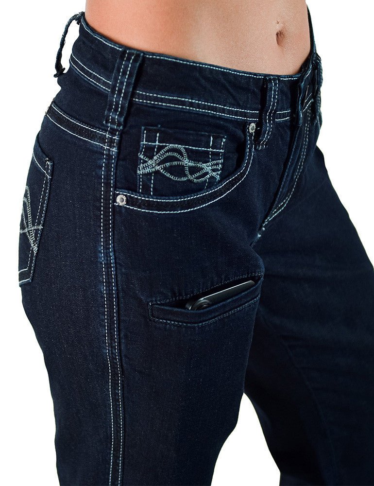 Dark Breathe Trouser Jeans by Cowgirl Tuff - Image 8