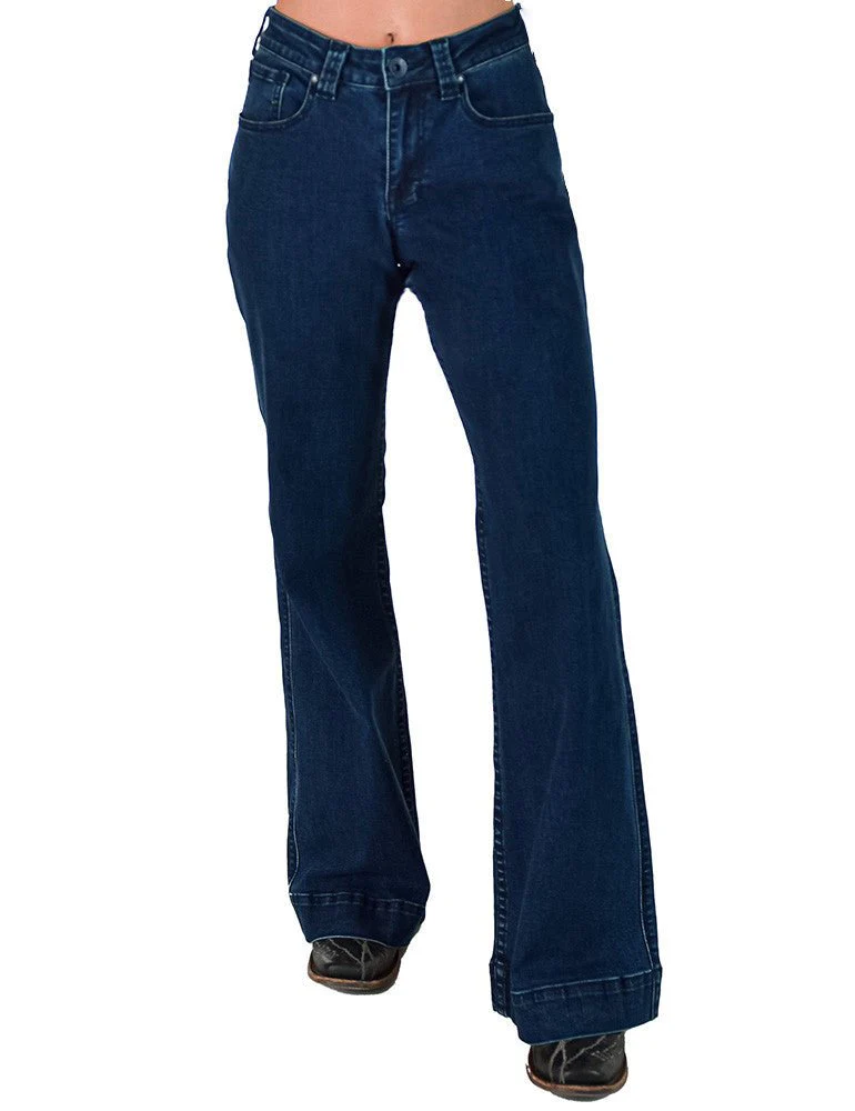 Dark Wide Leg Trouser Jeans by Cowgirl Tuff - Image 11