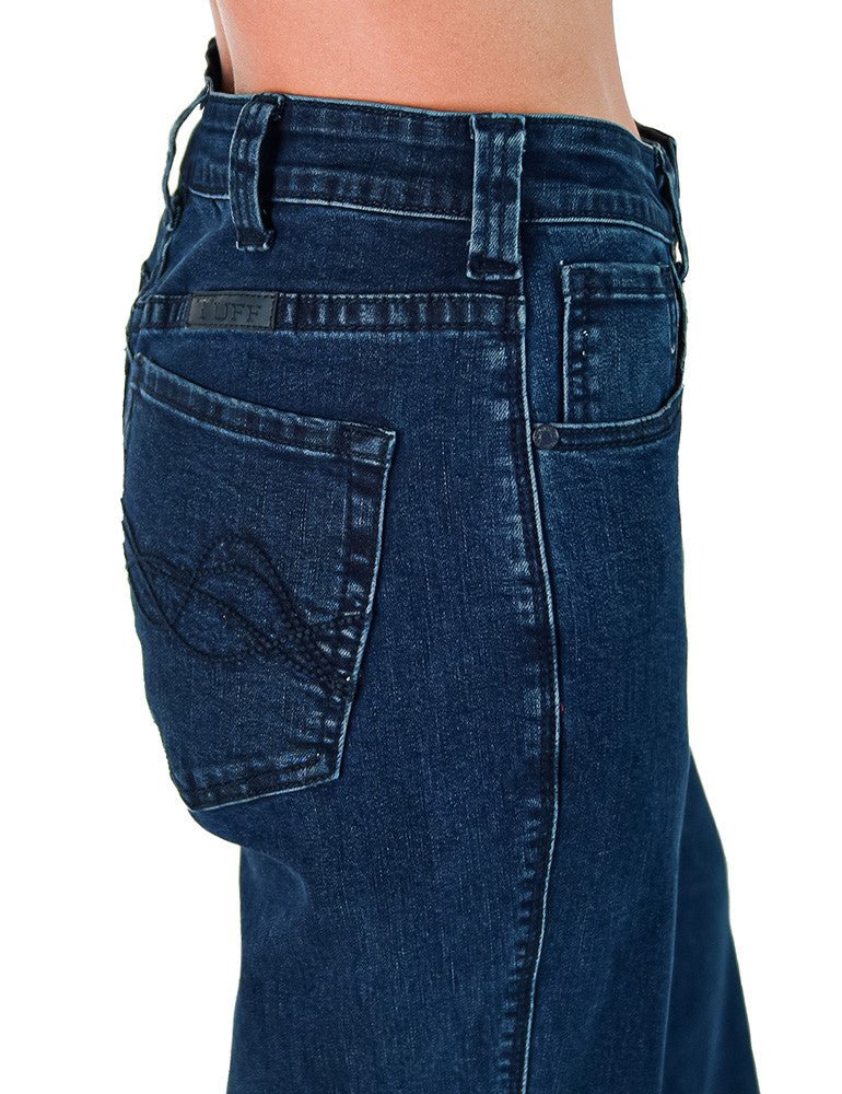 Dark Wide Leg Trouser Jeans by Cowgirl Tuff - Image 14