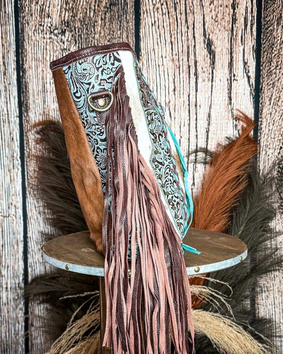 Dendrite Hairon Fringe Crossbody Bag by Myra Bag - Image 8