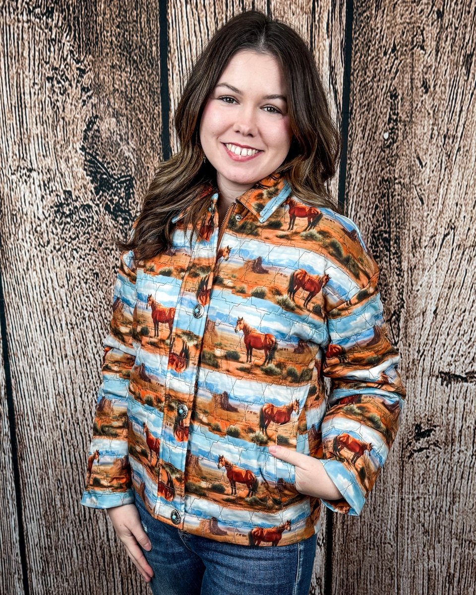 Desert Herd Quilted Jacket by Lucky and Blessed - Image 3