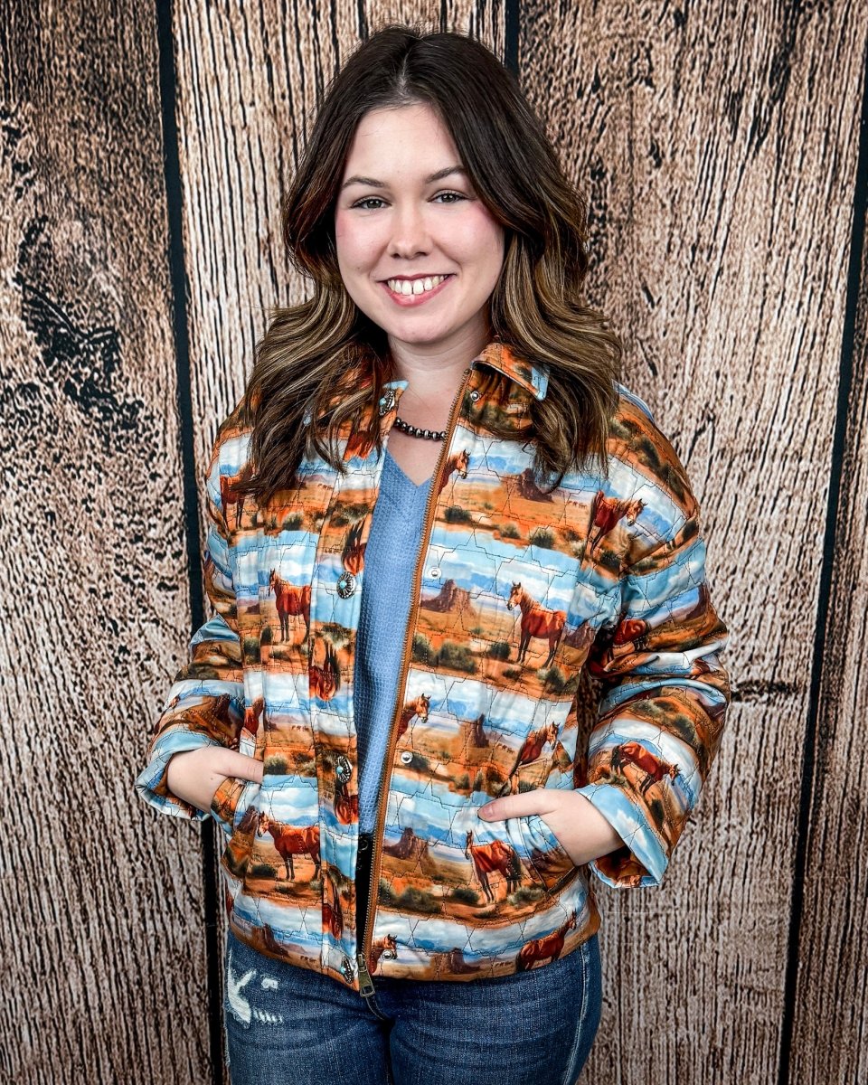 Desert Herd Quilted Jacket by Lucky and Blessed - Image 4