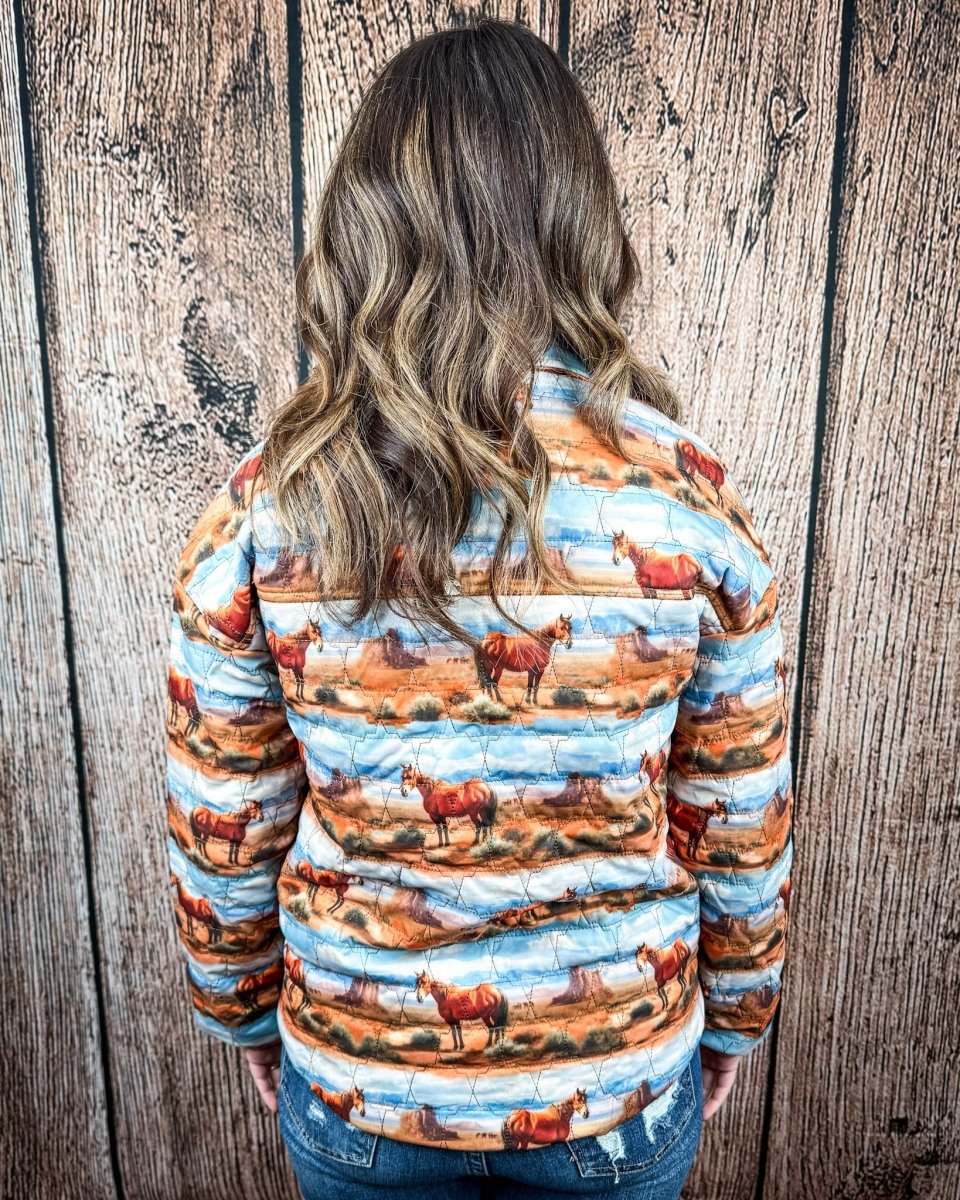 Desert Herd Quilted Jacket by Lucky and Blessed - Image 5
