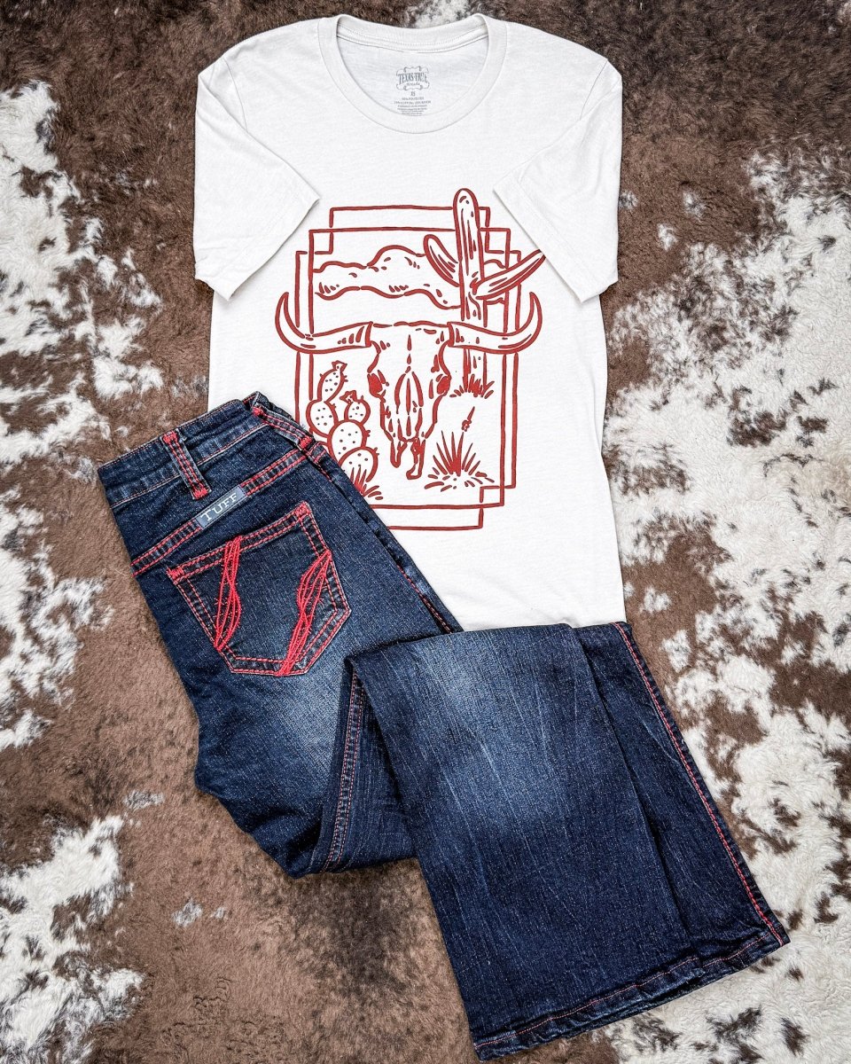 Desert Hollow Graphic Tee in Natural - Image 3