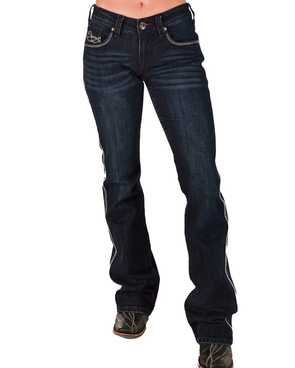 DFMI Indigo Mid-Rise Bootcut Jeans by Cowgirl Tuff - Image 11