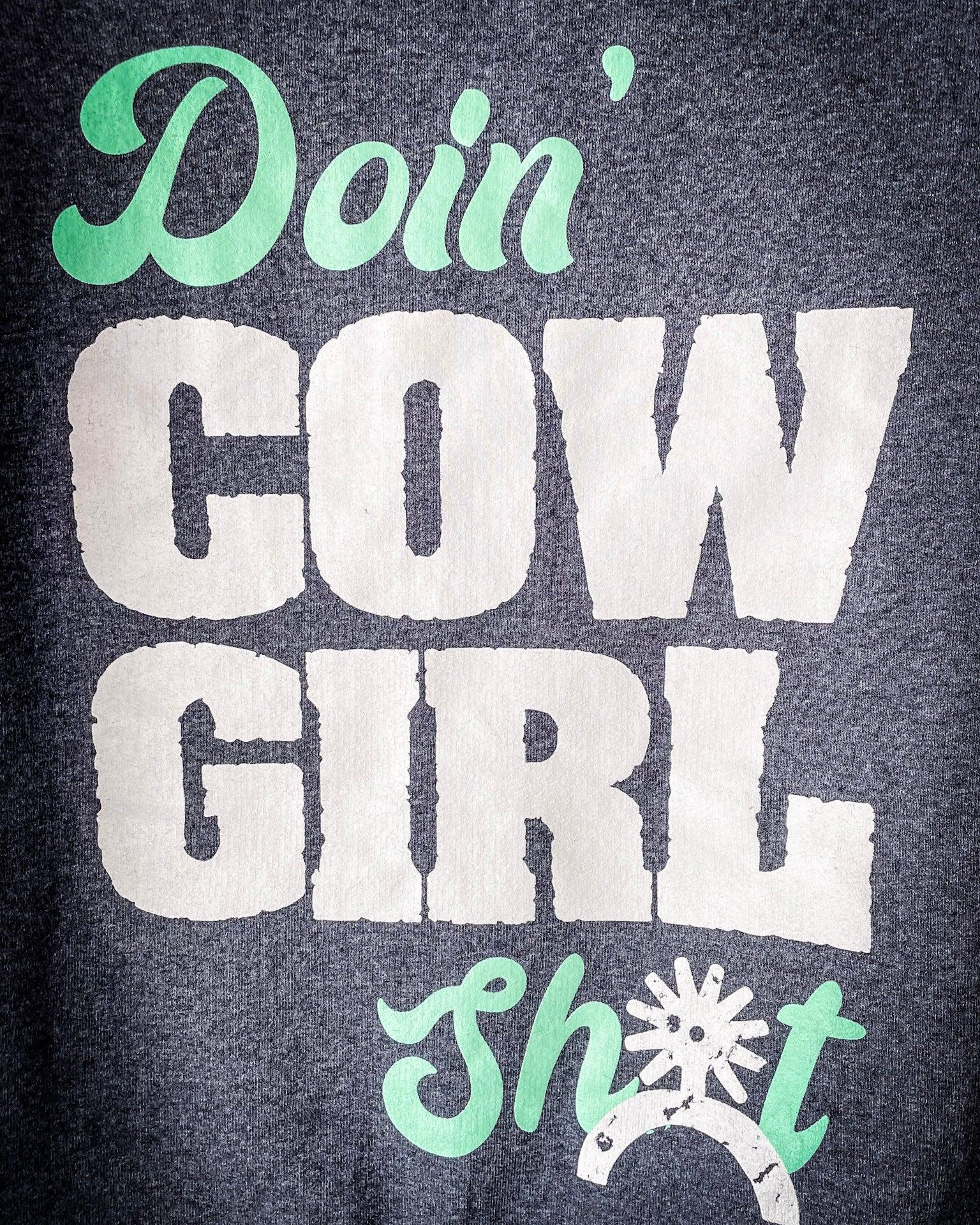 Doin' Cowgirl Sh*t Hoodie - Gray - Image 10